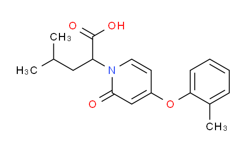 CAS No. 1262239-16-6, 4-Methyl-2-(2-oxo-4-(o-tolyloxy)pyridin-1(2H)-yl)pentanoic acid