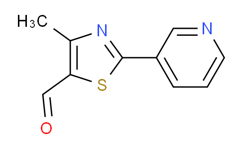 CAS No. 958443-39-5, 4-Methyl-2-(pyridin-3-yl)thiazole-5-carbaldehyde