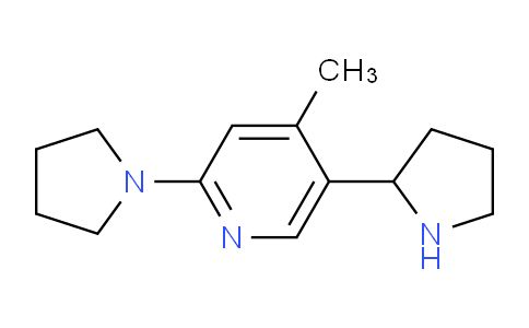 CAS No. 1352515-69-5, 4-Methyl-2-(pyrrolidin-1-yl)-5-(pyrrolidin-2-yl)pyridine