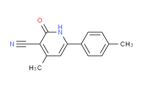 CAS No. 477320-28-8, 4-Methyl-2-oxo-6-(p-tolyl)-1,2-dihydropyridine-3-carbonitrile