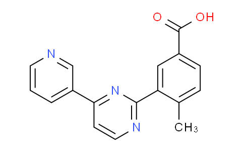 CAS No. 1637781-39-5, 4-Methyl-3-(4-(pyridin-3-yl)pyrimidin-2-yl)benzoic acid