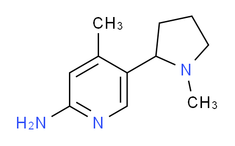 CAS No. 1352521-62-0, 4-Methyl-5-(1-methylpyrrolidin-2-yl)pyridin-2-amine
