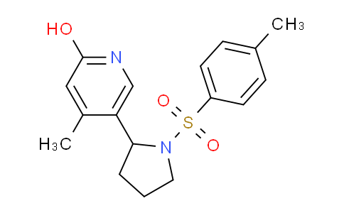 CAS No. 1352506-07-0, 4-Methyl-5-(1-tosylpyrrolidin-2-yl)pyridin-2-ol