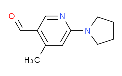 CAS No. 1355195-47-9, 4-Methyl-6-(pyrrolidin-1-yl)nicotinaldehyde