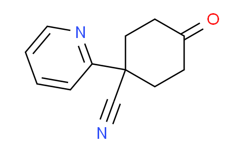 CAS No. 80139-11-3, 4-Oxo-1-(pyridin-2-yl)cyclohexanecarbonitrile