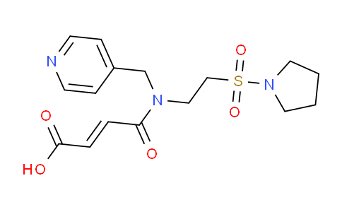 CAS No. 929867-15-2, 4-Oxo-4-((pyridin-4-ylmethyl)(2-(pyrrolidin-1-ylsulfonyl)ethyl)amino)but-2-enoic acid