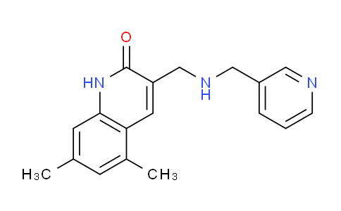 CAS No. 462068-06-0, 5,7-Dimethyl-3-(((pyridin-3-ylmethyl)amino)methyl)quinolin-2(1H)-one