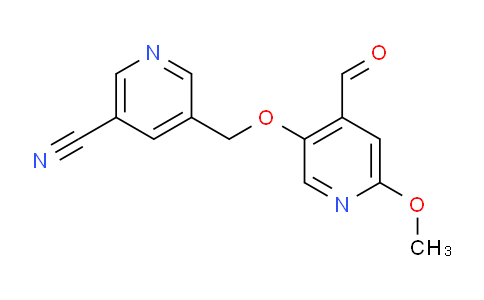 CAS No. 1446346-15-1, 5-(((4-Formyl-6-methoxypyridin-3-yl)oxy)methyl)nicotinonitrile