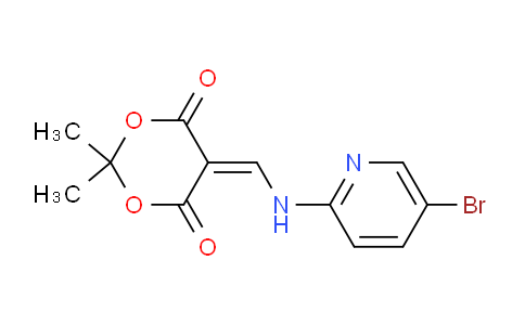 CAS No. 25165-70-2, 5-(((5-Bromopyridin-2-yl)amino)methylene)-2,2-dimethyl-1,3-dioxane-4,6-dione