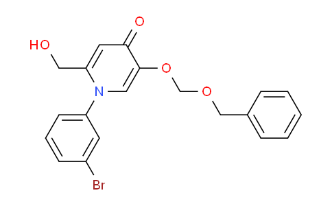 CAS No. 1632286-22-6, 5-((Benzyloxy)methoxy)-1-(3-bromophenyl)-2-(hydroxymethyl)pyridin-4(1H)-one