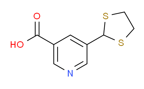 CAS No. 1355179-35-9, 5-(1,3-Dithiolan-2-yl)nicotinic acid
