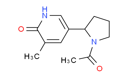 CAS No. 1352497-85-8, 5-(1-Acetylpyrrolidin-2-yl)-3-methylpyridin-2(1H)-one