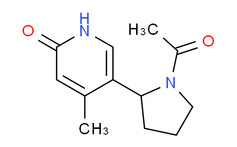 CAS No. 1352484-06-0, 5-(1-Acetylpyrrolidin-2-yl)-4-methylpyridin-2(1H)-one