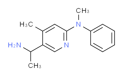 CAS No. 1355175-66-4, 5-(1-Aminoethyl)-N,4-dimethyl-N-phenylpyridin-2-amine