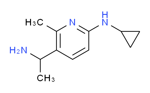 CAS No. 1355203-93-8, 5-(1-Aminoethyl)-N-cyclopropyl-6-methylpyridin-2-amine