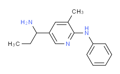 CAS No. 1355217-97-8, 5-(1-Aminopropyl)-3-methyl-N-phenylpyridin-2-amine