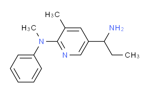 CAS No. 1355180-93-6, 5-(1-Aminopropyl)-N,3-dimethyl-N-phenylpyridin-2-amine