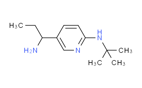 CAS No. 1355205-26-3, 5-(1-Aminopropyl)-N-(tert-butyl)pyridin-2-amine