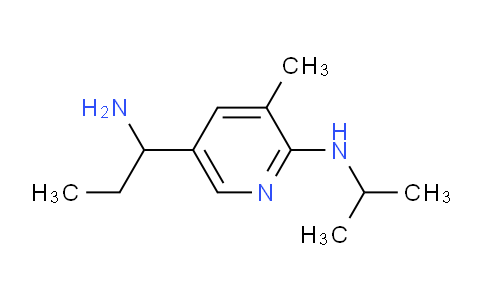 CAS No. 1355179-27-9, 5-(1-Aminopropyl)-N-isopropyl-3-methylpyridin-2-amine