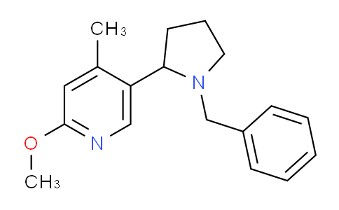 CAS No. 1352540-22-7, 5-(1-Benzylpyrrolidin-2-yl)-2-methoxy-4-methylpyridine