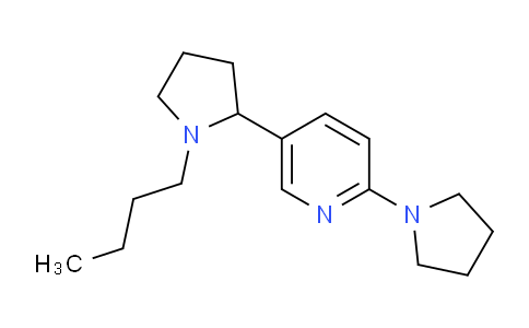 CAS No. 1352523-56-8, 5-(1-Butylpyrrolidin-2-yl)-2-(pyrrolidin-1-yl)pyridine