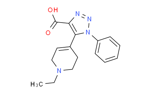 CAS No. 1707399-63-0, 5-(1-Ethyl-1,2,3,6-tetrahydropyridin-4-yl)-1-phenyl-1H-1,2,3-triazole-4-carboxylic acid