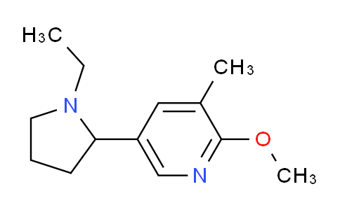 CAS No. 1352526-88-5, 5-(1-Ethylpyrrolidin-2-yl)-2-methoxy-3-methylpyridine