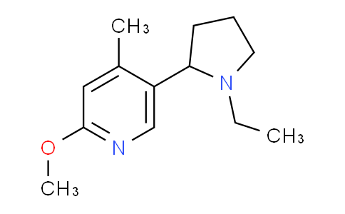 CAS No. 1352519-44-8, 5-(1-Ethylpyrrolidin-2-yl)-2-methoxy-4-methylpyridine