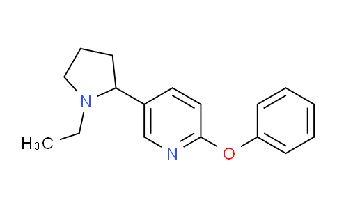 CAS No. 1352510-32-7, 5-(1-Ethylpyrrolidin-2-yl)-2-phenoxypyridine