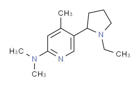 CAS No. 1352487-61-6, 5-(1-Ethylpyrrolidin-2-yl)-N,N,4-trimethylpyridin-2-amine