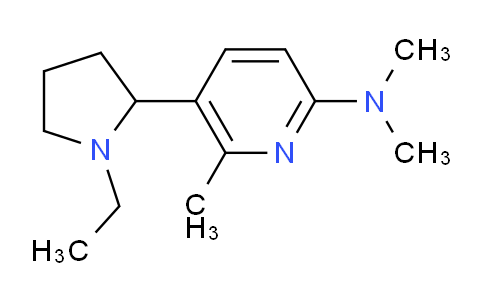 CAS No. 1352537-81-5, 5-(1-Ethylpyrrolidin-2-yl)-N,N,6-trimethylpyridin-2-amine