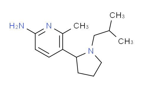 CAS No. 1352507-67-5, 5-(1-Isobutylpyrrolidin-2-yl)-6-methylpyridin-2-amine