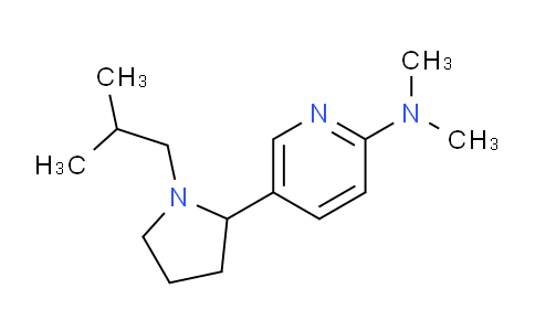 CAS No. 1352491-05-4, 5-(1-Isobutylpyrrolidin-2-yl)-N,N-dimethylpyridin-2-amine