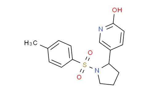 CAS No. 1352515-09-3, 5-(1-Tosylpyrrolidin-2-yl)pyridin-2-ol