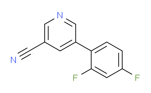 CAS No. 1346691-68-6, 5-(2,4-Difluorophenyl)nicotinonitrile