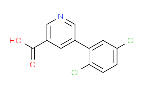 CAS No. 1181639-80-4, 5-(2,5-Dichlorophenyl)nicotinic acid