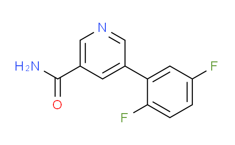 CAS No. 1346692-23-6, 5-(2,5-Difluorophenyl)nicotinamide