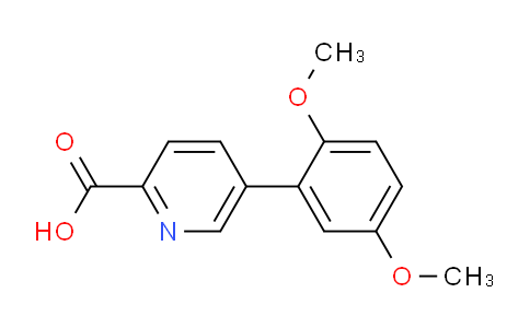 CAS No. 1261994-86-8, 5-(2,5-Dimethoxyphenyl)picolinic acid