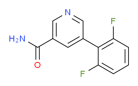 CAS No. 1346691-81-3, 5-(2,6-Difluorophenyl)nicotinamide