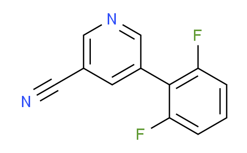 CAS No. 1346691-82-4, 5-(2,6-Difluorophenyl)nicotinonitrile