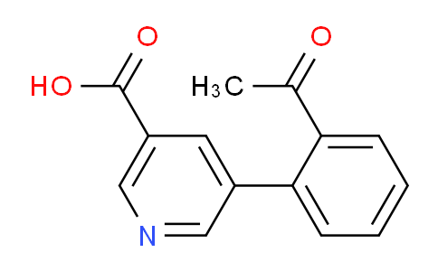 CAS No. 1258624-63-3, 5-(2-Acetylphenyl)nicotinic acid