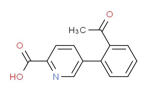 CAS No. 1242338-99-3, 5-(2-Acetylphenyl)picolinic acid
