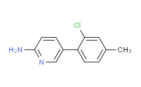 CAS No. 1258634-27-3, 5-(2-Chloro-4-methylphenyl)pyridin-2-amine