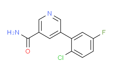 CAS No. 1346692-28-1, 5-(2-Chloro-5-fluorophenyl)nicotinamide