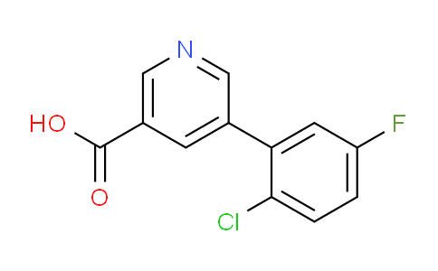 CAS No. 1346692-26-9, 5-(2-Chloro-5-fluorophenyl)nicotinic acid