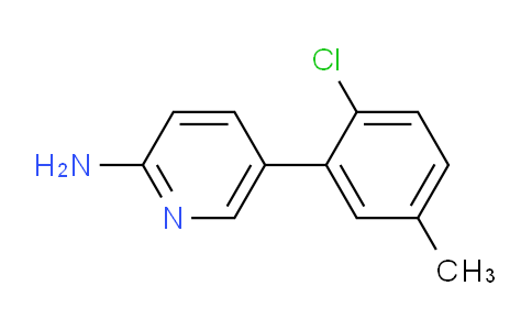 CAS No. 1365272-37-2, 5-(2-chloro-5-methylphenyl)pyridin-2-amine
