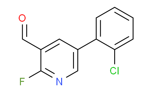 CAS No. 1951441-53-4, 5-(2-Chlorophenyl)-2-fluoronicotinaldehyde