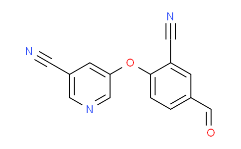 CAS No. 1369255-45-7, 5-(2-Cyano-4-formylphenoxy)nicotinonitrile