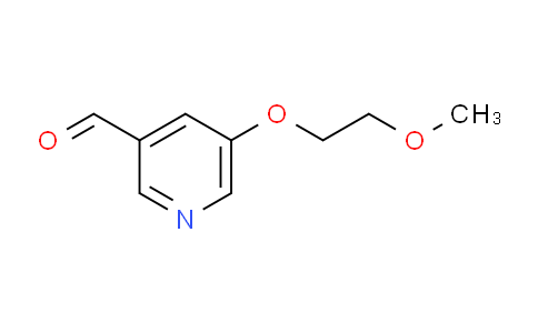 CAS No. 1596694-71-1, 5-(2-Methoxyethoxy)pyridine-3-carbaldehyde