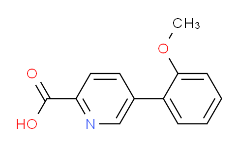 CAS No. 1225539-72-9, 5-(2-Methoxyphenyl)picolinic acid